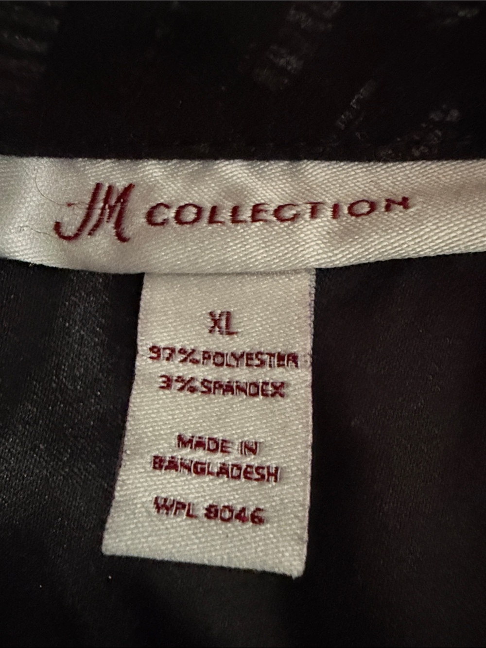 JM Collection Black Patterned Jacket - Picture 4 of 4